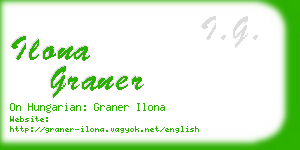 ilona graner business card